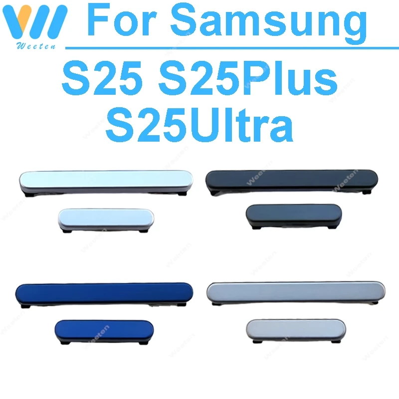 

On/Off Power Button Volume Side Button For Samsung Galaxy S25 S25 Plus S25 Ultra up/down volume Side keypads Replacement Repair