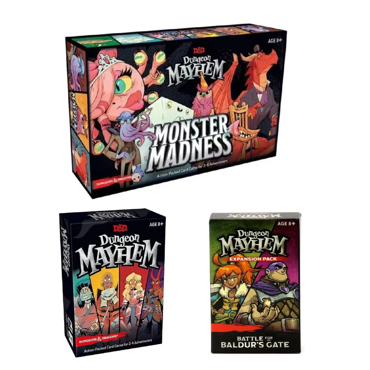 Baldur's Gate Dungeon Mayhem Board games Monster Madness Card English version Children's Toy Gift