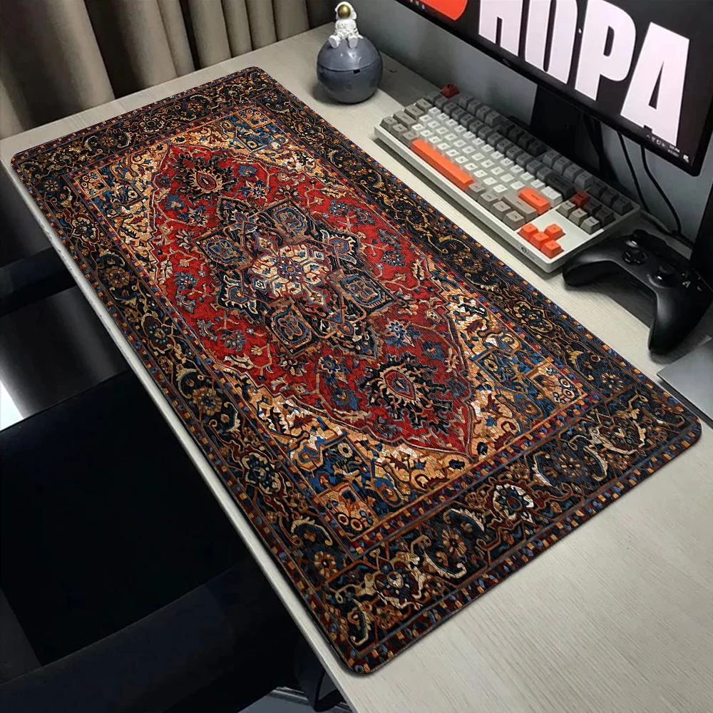 Large mouse pad desktop office accessories prayer rug retro Persian mousepad gamer computer desk accessories keyboard desk pads