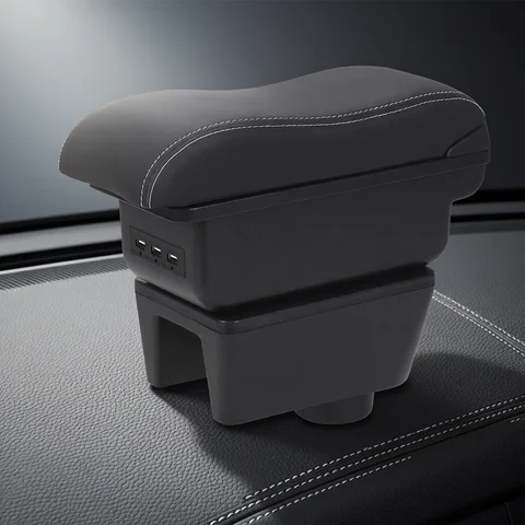 For Seat Ibiza Armrest Box For Seat Ibiza 6j Ibiza 6L Car Armrest Auto Storage Box Retrofit parts Interior Car Accessories Arm