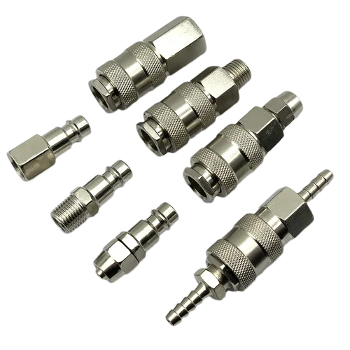 Imagen 2 del producto Conector rápido de ajuste neumático de la UE, velocidades de liberación para accesorios de manguera de aire, accesorios de compresor de acoplamiento, estándar europeo