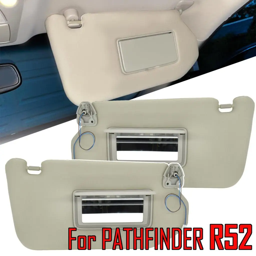 For Nissan Pathfinder R52 Left Right Driver Car Sun Visor Shade 2013 2014 2015 2016 2017 Infiniti QX60 JX35 96401-9PB0A Sunvisor