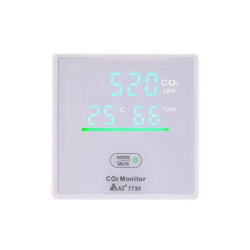 AZ7730 Wall-mounted CO2 Detector Humidity Detection Industrial NDIR Sensor Ex Certificate Air Quality Monitoring Temperature