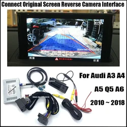 HD Front Rear Backup Camera For Audi A3 A4 A5 Q5 A6 2009 ~ 2020 Connect Original Screen Parking Reverse camera