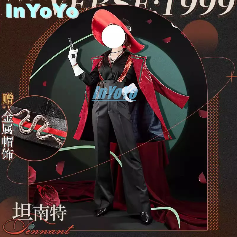 InYoYo Tennant Cosplay Costume Reverse:1999 Cos Game Anime Party Uniform Hallowen Play Role Clothes Clothing New Full Set