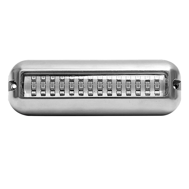 

50W 42 LEDs Boat Transom Light Stainless Steel Waterproof Marine Boat Underwater Pontoon Transom Lamp Universal,Blue G