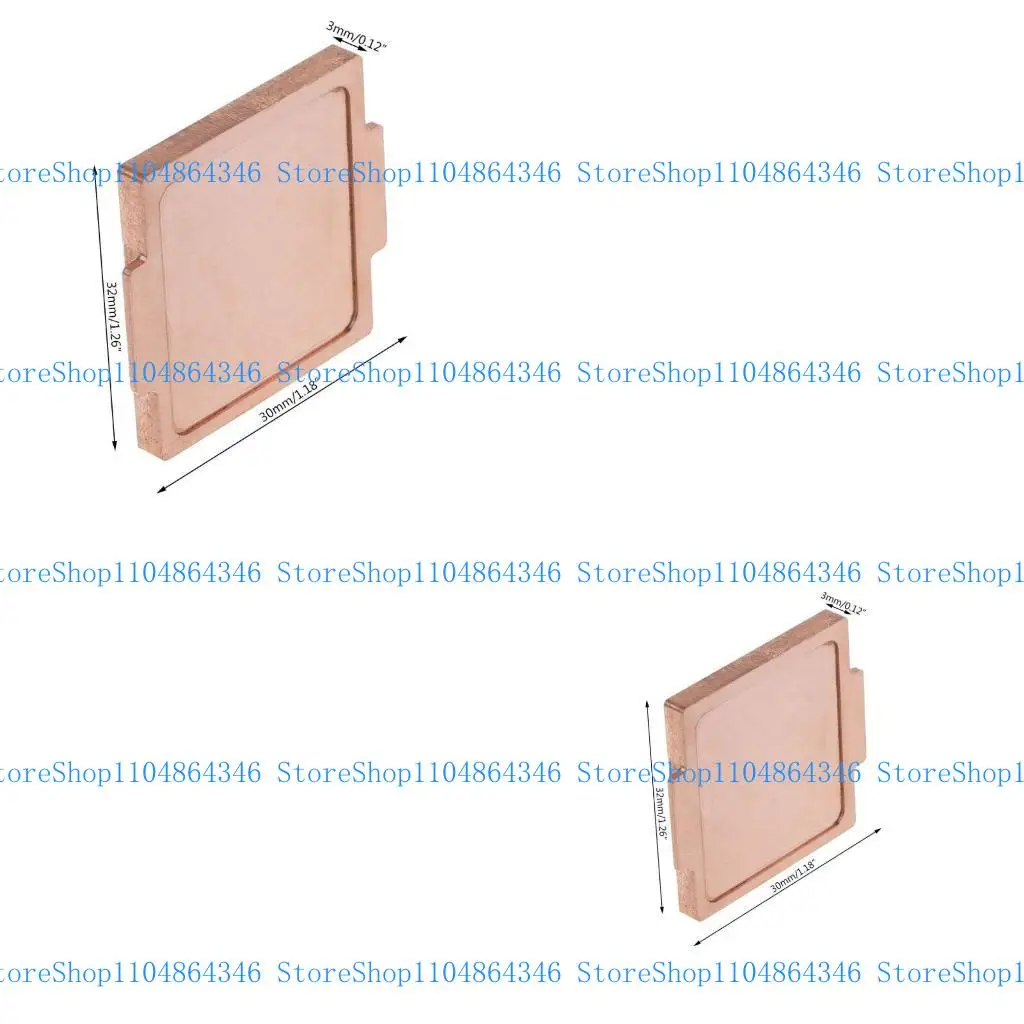 

5ASD CPU COOL COPPER COPPE IHS Соблющая охлаждающая плавник для 6700K 7700K 8700K