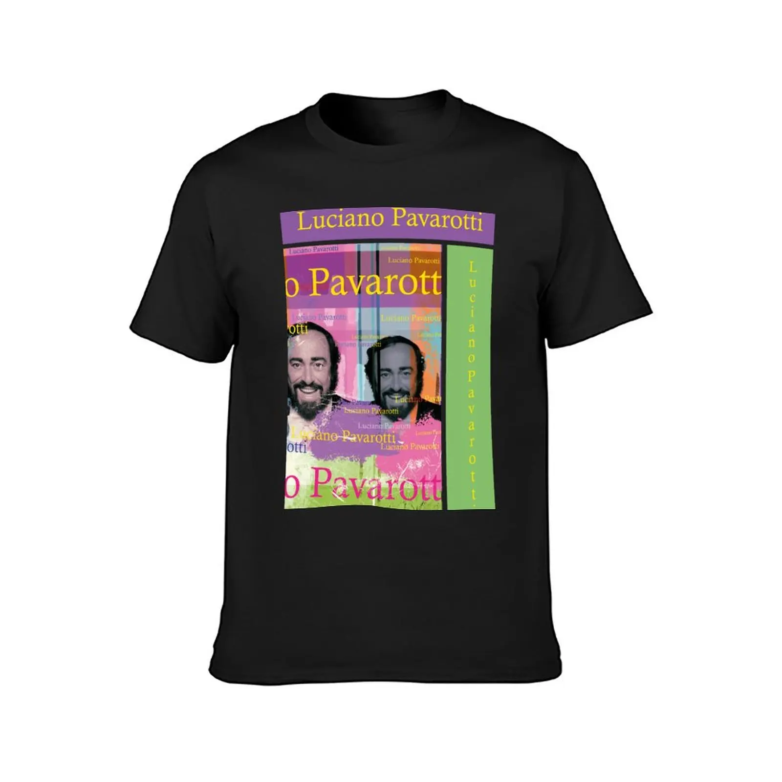 Luciano Pavarotti portrait T-Shirt customs design your own korean fashion summer top quick drying men clothing