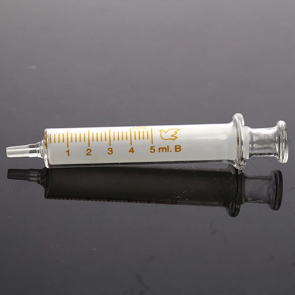 Glass Syringes for Liquid Metal Needle Transparent Measuring Syringe Tools 2ML 5ML 10ML 30ML Glass Syringe Mobile Phone Repair