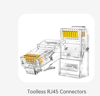ZoeRax 100er-Pack RJ45-Cat6-Durchgangsstecker, abgeschirmte RJ45-Modularstecker, 1,1 mm Loch für solides oder verseiltes UTP/STP-Kabel – Detail 7
