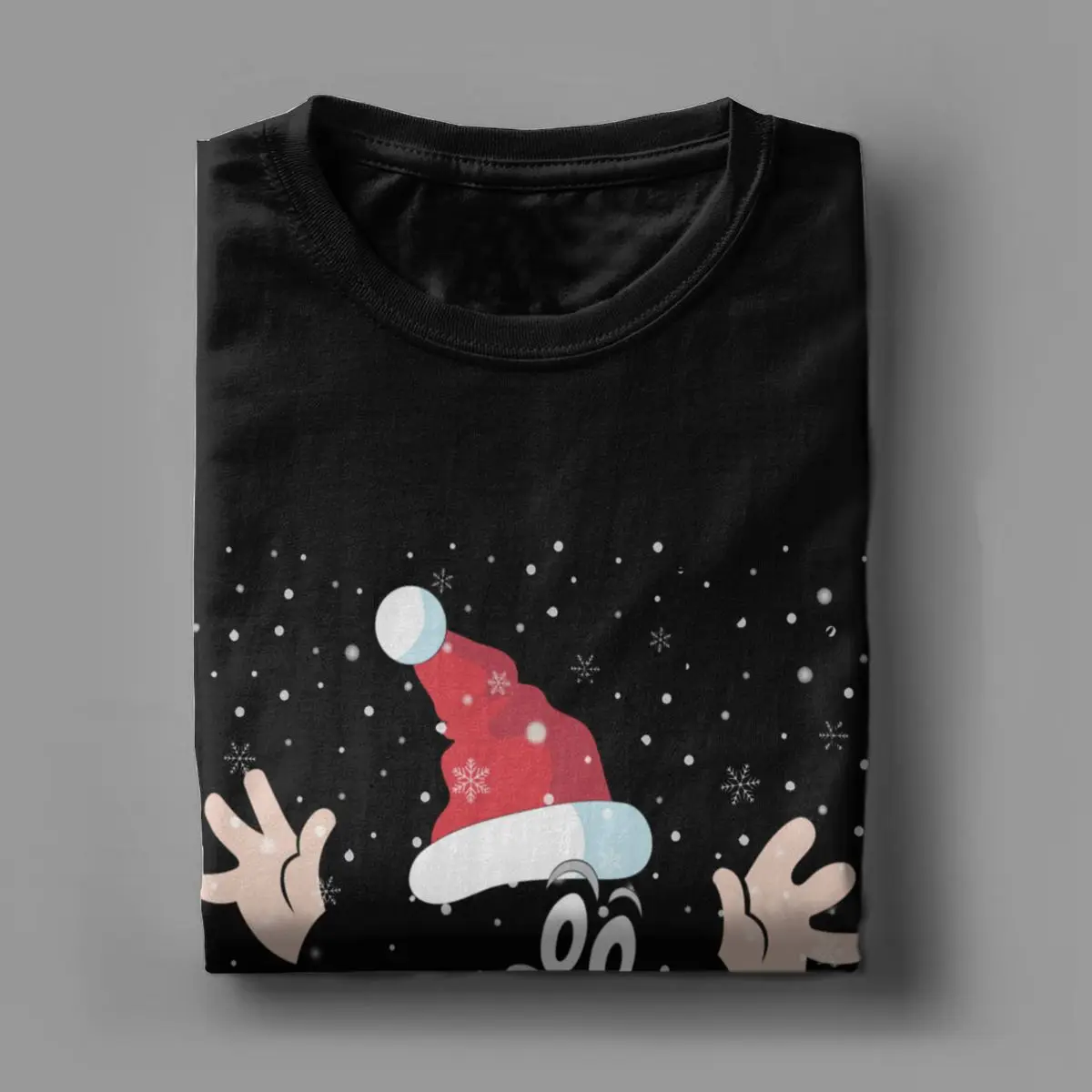 Vintage Merry Christmas Mole T-Shirts Men Cotton T Shirt Krtek Little Maulwurf Cute Cartoon Short Sleeve Tees Printed Tops