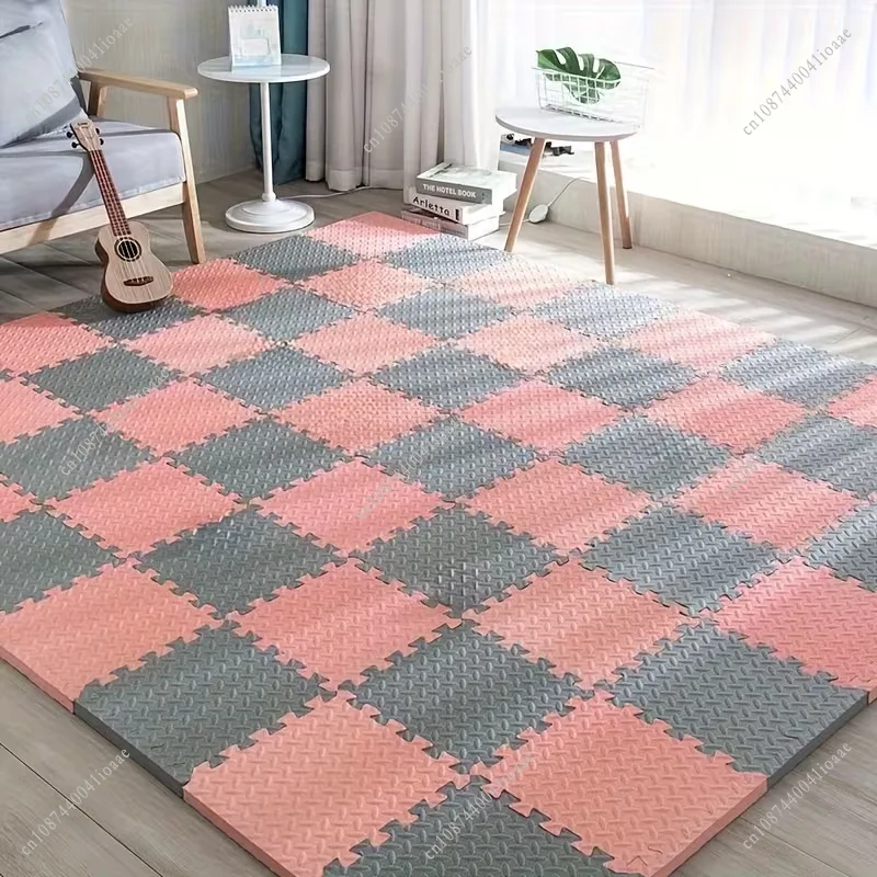 16Pcs Outdoor Workout EVA Plastic Puzzle Tiles 30x30x1CM Gym Yoga Interlocking Floor Mats for Home Fitness Mat Rug