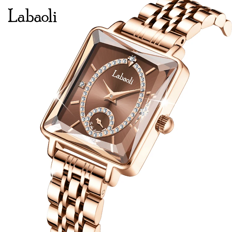 Luxury Blue Dial Waterproof Steel Strip Quartz Women\'s Watch Rhinestone Fashionable Business Clock Relogio Feminino