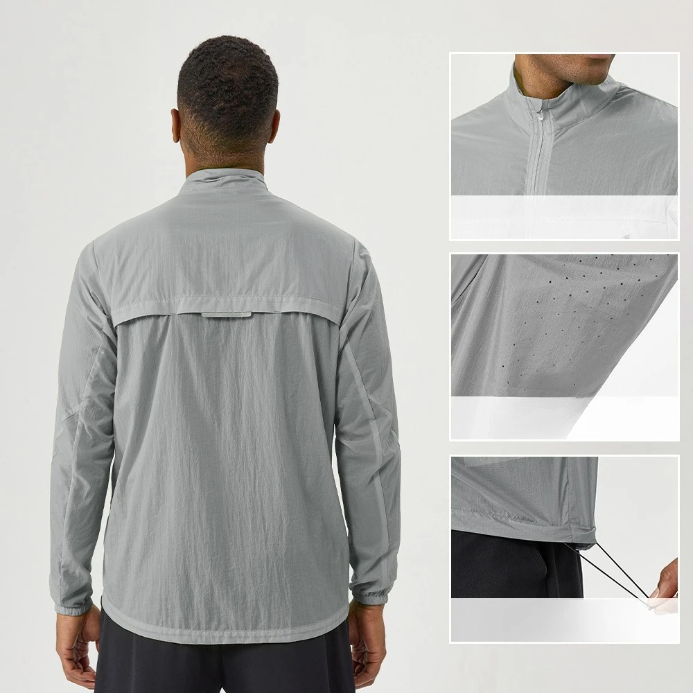 Men's Outdoor Light Breathable Lightweight Sun Protection Clothing Summer Anti-ultraviolet Sports Sun Protection Jacket