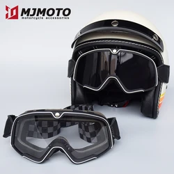 Motorcycle Retro Goggles Skiing Glasses Outdoors Motocross Sunglasses Helmet Riding Racing Cafe Racing Mountain Bike ATV