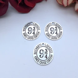 10 Pieces 20*20mm Mixed Alloy Antique Silver Color Money Coin Magical Charms Vintage Pendant Accessory For DIY Jewelry Making