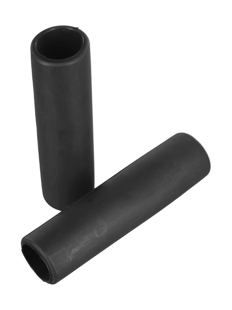 2Pcs Wheelbarrow Rubber Handle Covers for Round Tube Handles with Anti-Slip Groove Design and Shock Absorption