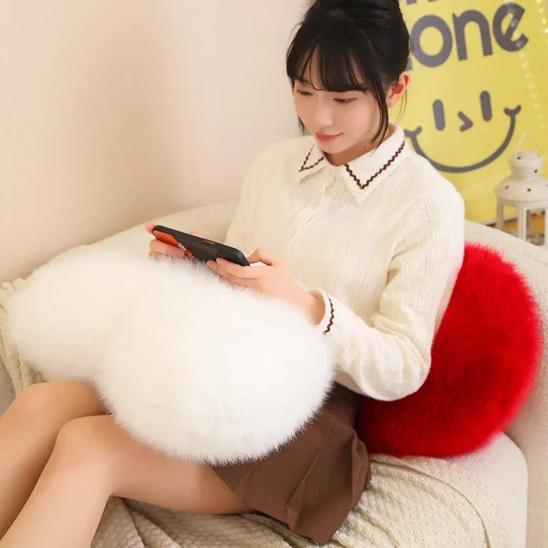 Lang pluche hart gevuld kussen zacht cartoon liefde speelgoed poppen woondecoratie comfortabel kerstcadeau verjaardagscadeau voor geliefde