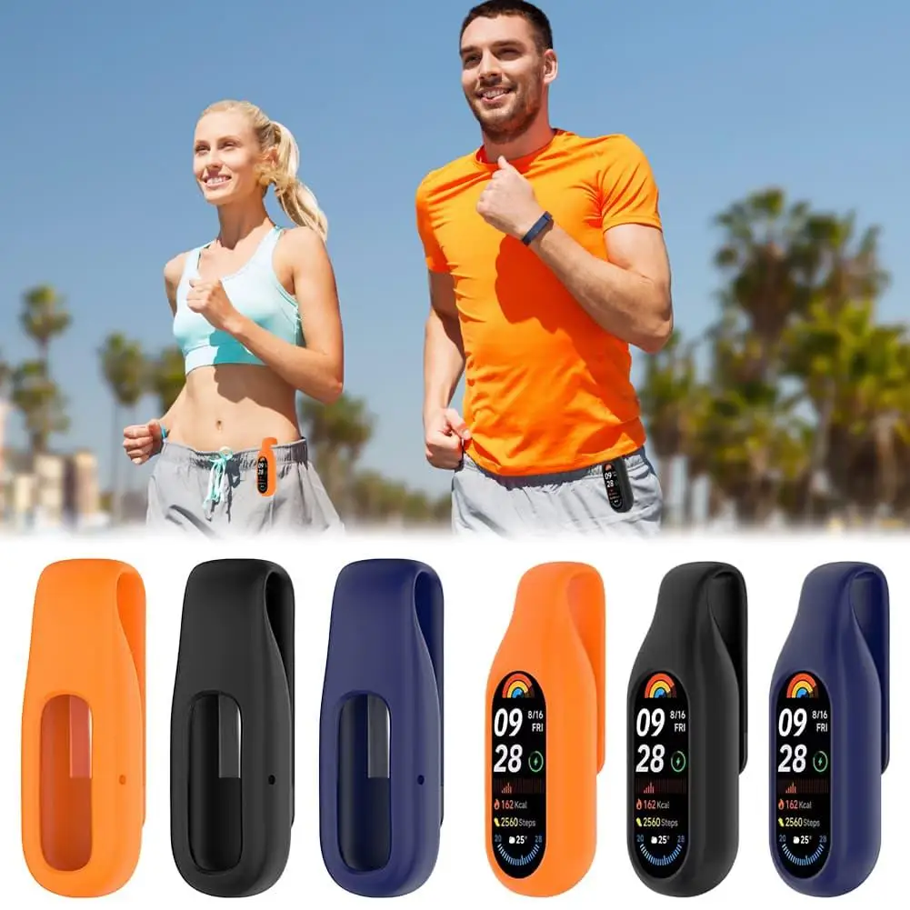 New Multifunctional Stainless Steel Clip And Soft Silicone Protective Case Set For Google Fitbit Air Fitness Accessories