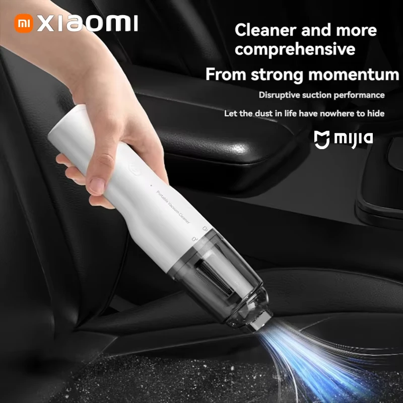 Xiaomi Car Vacuum Cleaner Electric Household Mini Portable High Power Handheld Wireless Powerful Dust Remover Cleaning Upgrate