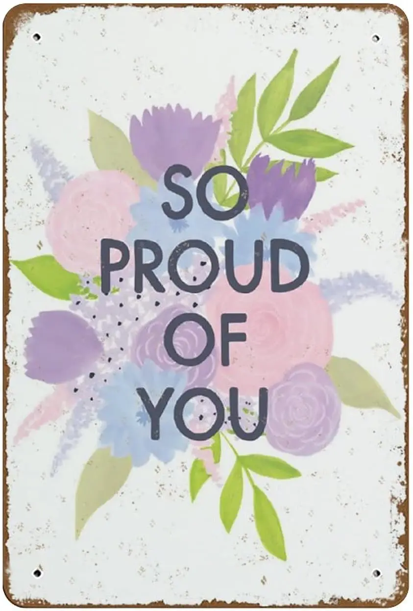 Так гордимся вашими приветствиями, экзамены прошли успешно, только потому что новая работа, новинка, металлический жестяной знак, стена, забавная мужская пещера, стена, дверь