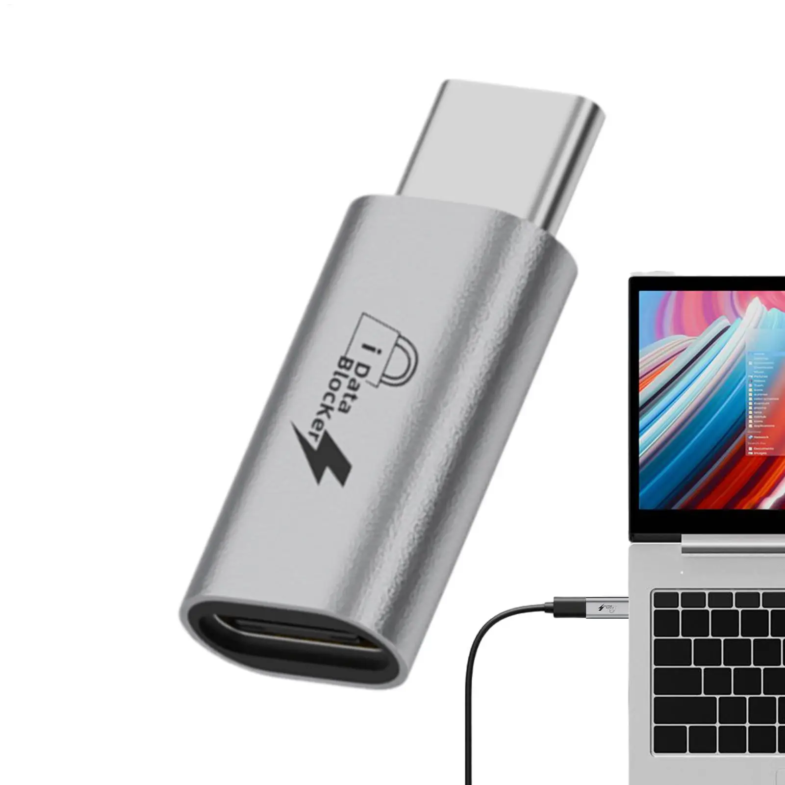 

USB Data Blocker Anti Juice Jacking Adapter USB Port Privacy Protector Type-C Mobile Phone PC Charging Safety