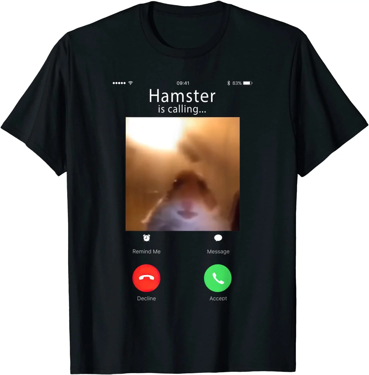 hamster staring front camera hamster calling gift T-Shirt