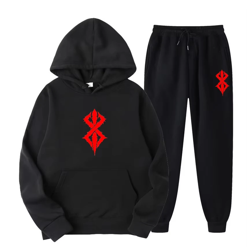 2026 Men Sportswear Sweater Suit Hoodies + Pants Sports Clothing Spring Autumn Sets Jogging Trousers Running Male Tracksuits