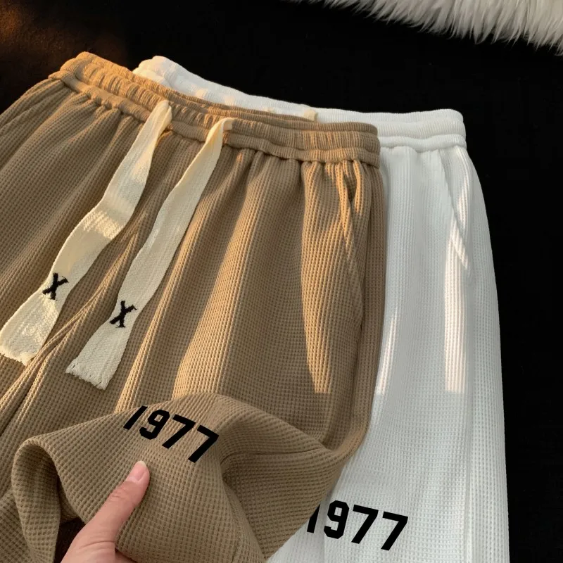 

Men's Summer Thin Loose ort Pants Spor Streetwear Straight Leg Casual Trousers Breathable Comfortable Faionable orts