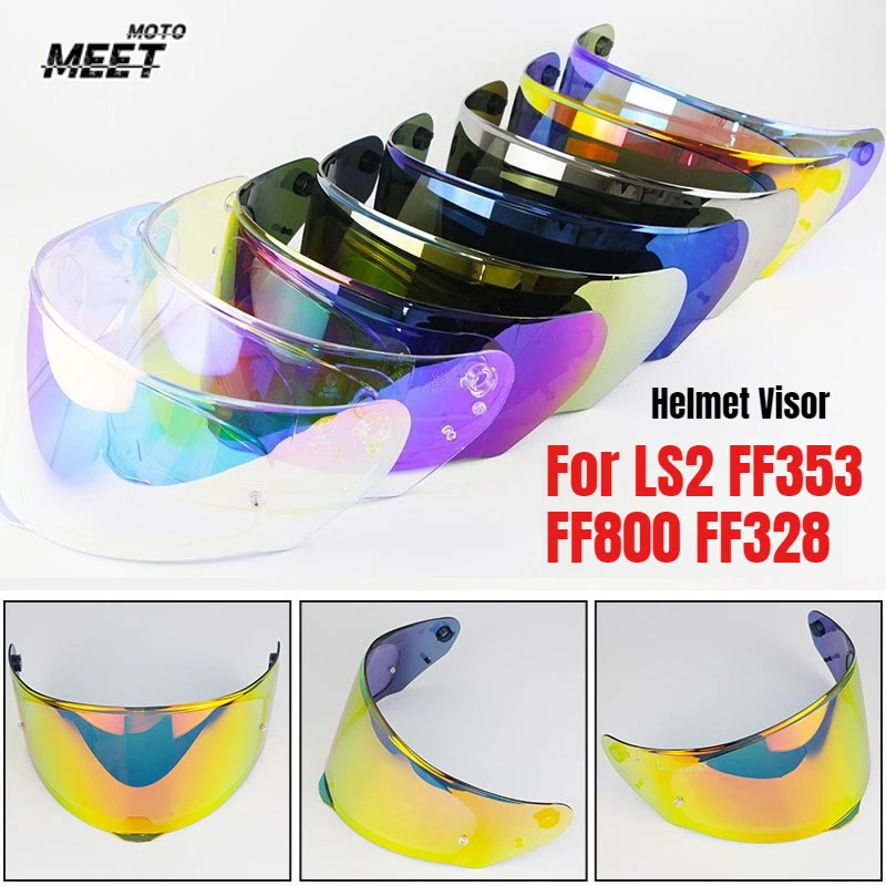 

Motorcycle Helmet Visor Shield for LS2 FF353 FF320 FF328 FF800 Helmet Accessories Windproof Safety Lens Helmet Replacement Parts