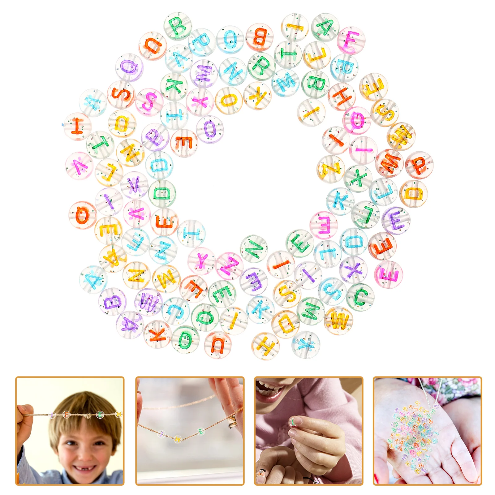 1 حقيبة من الخرز الأبجدي واضح إلكتروني الخرز DIY بها بنفسك صنع المجوهرات المشاريع الحرفية سوار إكسسوارات عقد الإمدادات #3