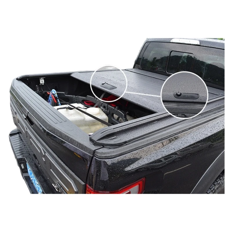 

Operated Aluminum Tonneau Cover NP300 for Ford Ranger Navara Pickup Truck Bed Retractable Roller Lid Waterproof