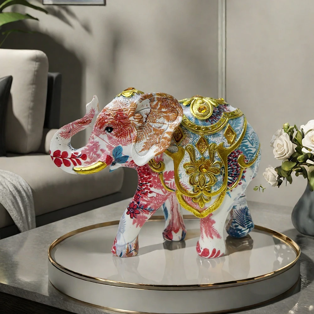 

Сувениры из смолы в виде слонов, золотистые украшения, окрашенные методом спрей-покраски, декоративные элементы для прихожей, тумб под телевизор, настольные украшения в виде животных для офиса, подарки.