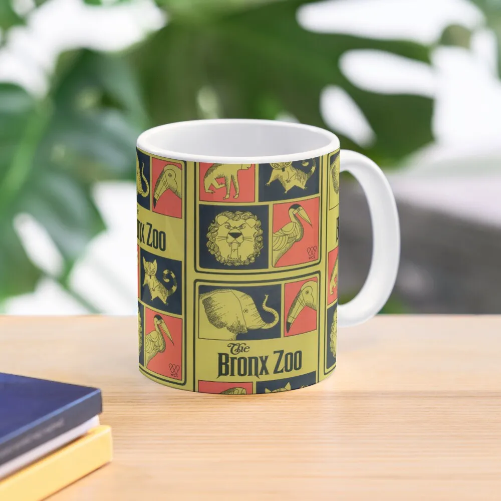 1970S Bronx Zoo Graphic Classic  Mug Drinkware Picture Simple Coffee Cup Photo Image Printed Tea Handle Round Gifts Design