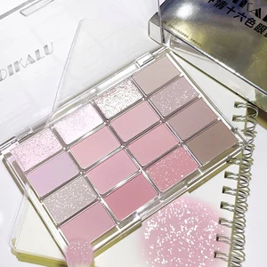 ديكالو - باليت ظلال العيون الكورية منخفضة التشبع ، 16 لونا ، مستوى مظهر عالي ، تحكم غير لامع ، غطاء طبيعي للأرض الوردية أفضل 6 منتجات مكياج كورية مبيعا - رقم 6