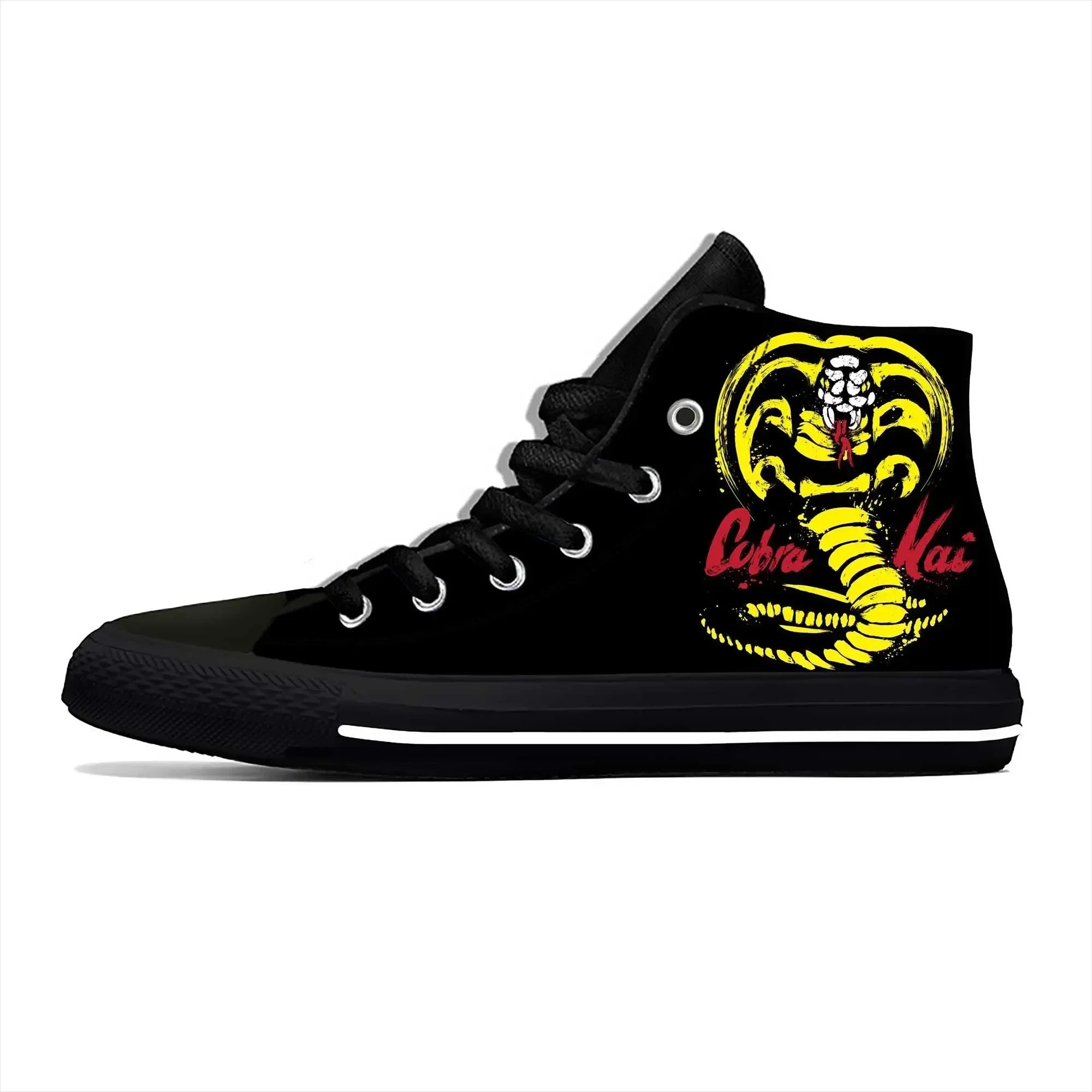 3D Print Anime Cobra Eagle Fashion Sneakers Canvas High Top Lace-Up Comfortable Casual Shoes Adult Unisex