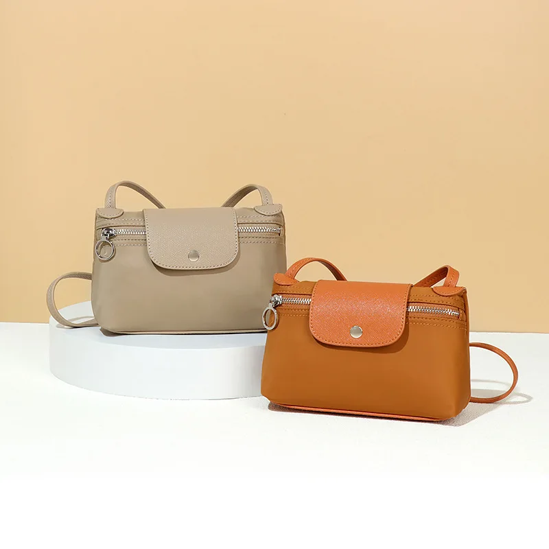 

Retro Mini Dumpling Bag Nylon Women's Change Bag Cosmetic Bag New Shoulder Messenger Bag