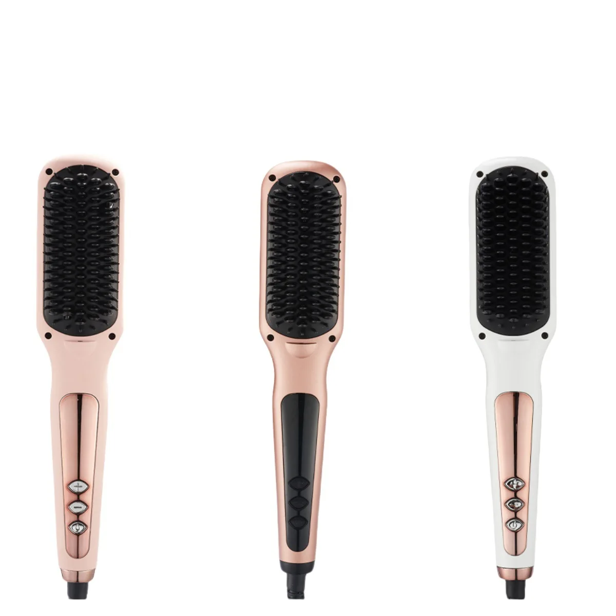 

Новый электрический выпрямитель двойного назначения, щипцы для завивки волос, пушистая расческа для прямых волос, электрические щетки для волос для дома