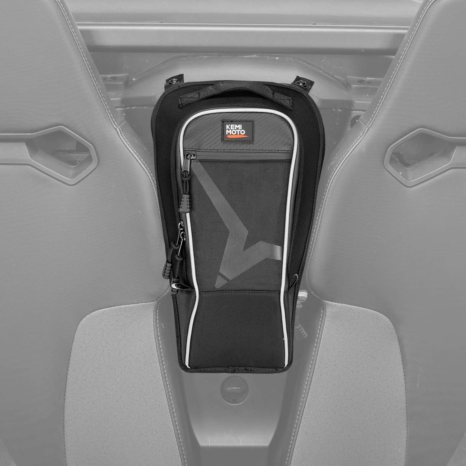 

1.59GAL Center Console Storage Bag For CFMOTO ZForce 800 Trail, 950 Trail Sport 4 Black 6L 1680D Waterproof Zippers 2023-2024