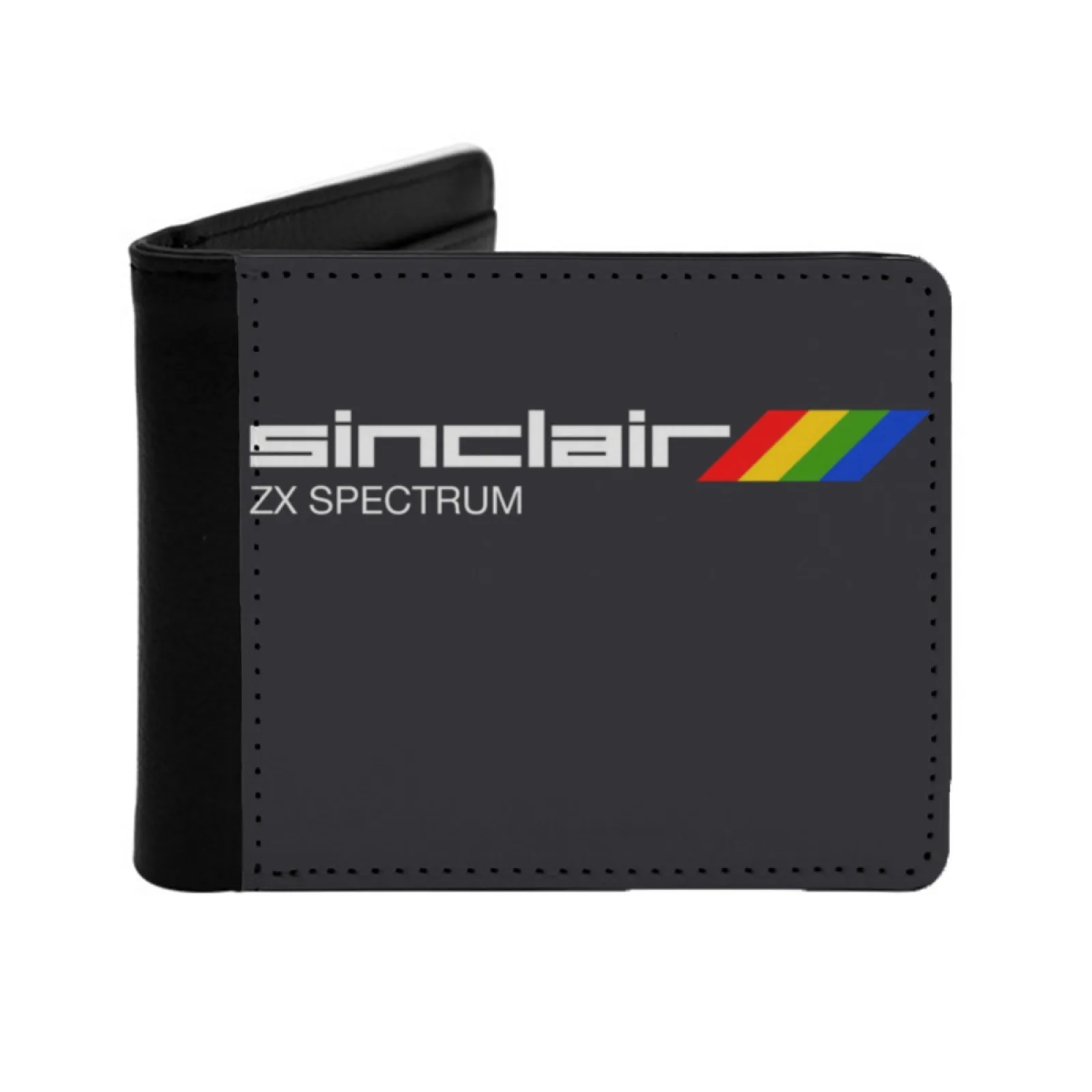 

Spectrum Zx Personalized Men's Leather Wallet Credit Card Pouch Purse Spectrum Zx Zx81 Zx80 Retro Geek 8 Bit Hipster Pc