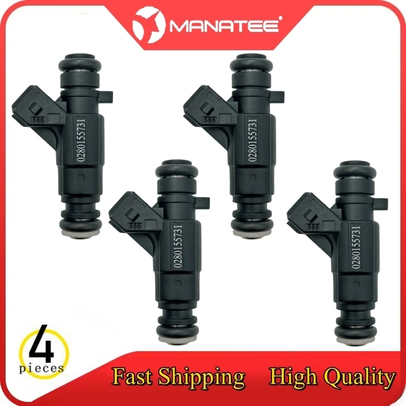 4​pcs Car Fuel Injectors For SEAT AROSA 1997-2004 CORDOBA 1993-2002 VW GOLF III 1989-2000 POLO III 1999 VENTO 2000 0280155731