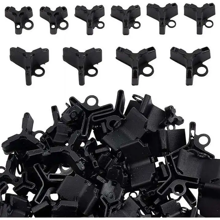 

150 pieces black three-book hook cover, fish hook protective cover, three anchors 1 #2 #3 #4 #5 #hook guard accessories, 30x