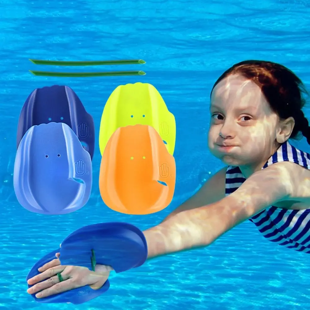 

Professional Kids Swimming Training Paddles Adjustable Straps Swim Hand Paddles Swimming Ergonomic Paddles