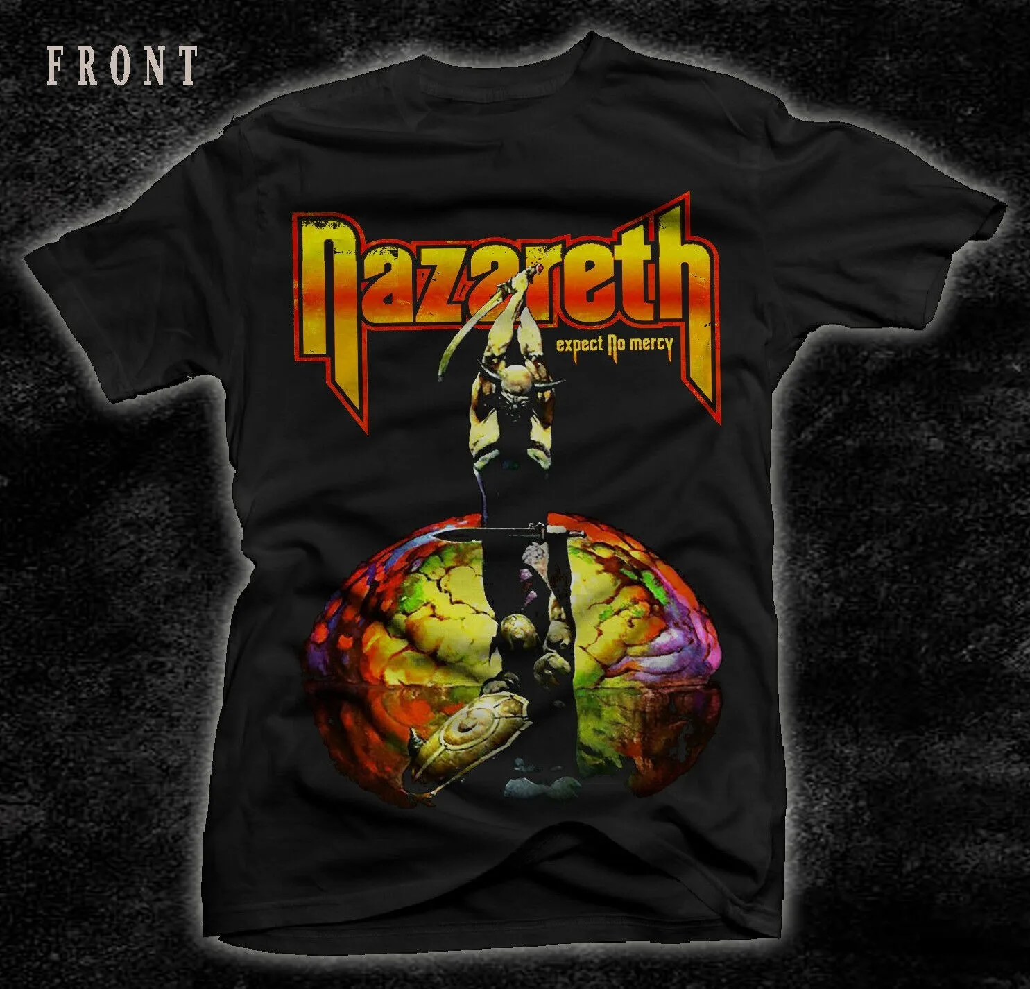 

NAZARETH Expect No Mercy Scorpions Reprinted Black Unisex T-Shirt -234XL EE10