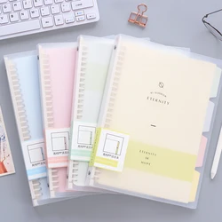 A4/A5/B5 Fresh Detachable Transparent Loose-Leaf Notebooks Replaceable Core Notepad Budget Planner Student Office Accessories