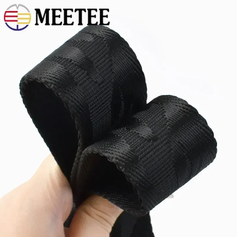 

1/2/3/4/5M 38mm Jacquard Webbing Nylon Tape 2mm Thick Ribbon Decoration Strap Sewing Bais Accessories Belt Sling Lace Trims