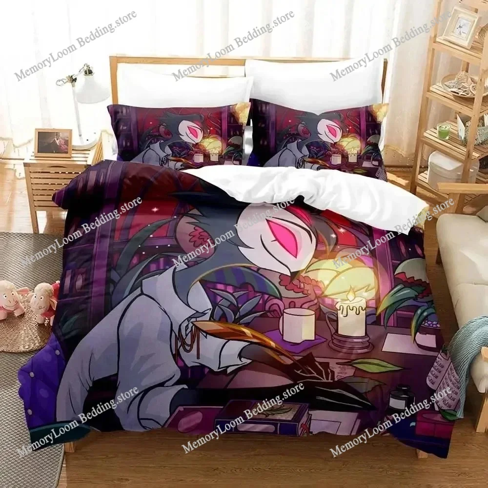 

3D Print Duvet Cover Hazbin Stolas Hotel Pattern Quilt Covers For Children Single Twin Queen King Bedding Set Home Textile