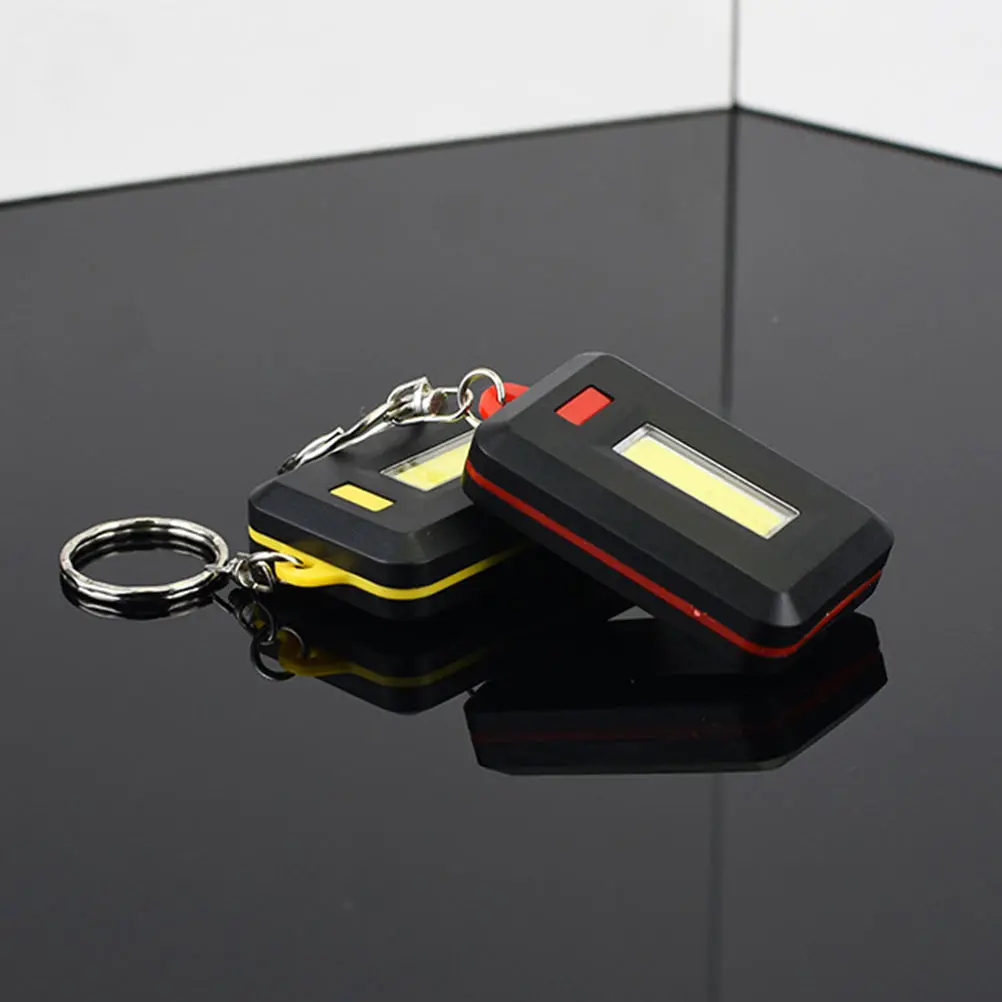 

5pcs LED Flashlight Keychains COB Lamp Safety Keyring Mountaineering Pendant Camping Hiking Emergency Outdoor Night