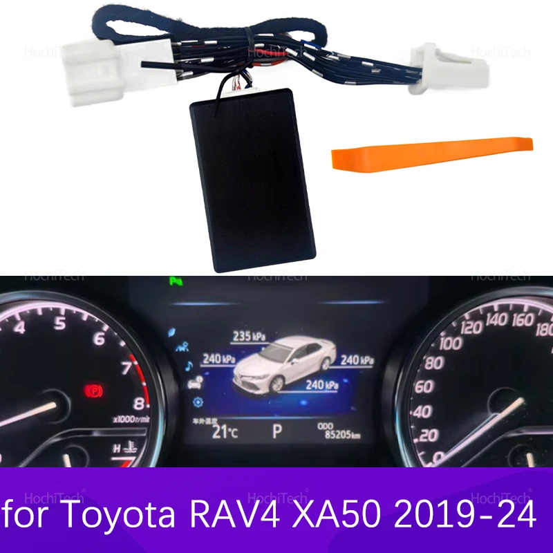 

For Toyota RAV4 Wildlande XA50 5th 2019-2024 TPMS Tire Digital LCD Display Auto Security Alarm Tyre Pressure Monitor System