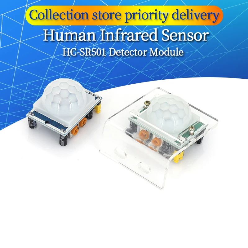 HC-SR501 HC-SR505  Adjust IR Pyroelectric Infrared Mini PIR Human Sensor Detector Module Bracket for Arduino